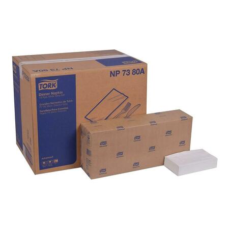 TORK NP7380A CPC 17 x 16.12 in. Extra Soft Dinner Napkin, White - Pack of 1740 NP7380A  CPC